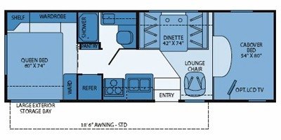 2009 Fleetwood Jamboree® Sport 26Q floorplan