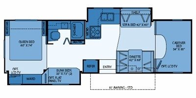 2009 Fleetwood Jamboree® Sport 31N floorplan