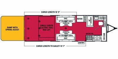 2009 Coachmen Adrenaline Surge 27SC floorplan