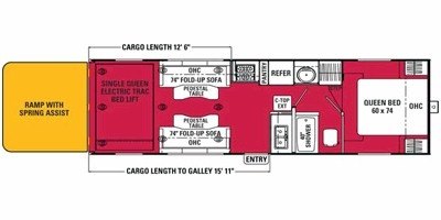 2009 Coachmen Adrenaline Surge 30QB floorplan