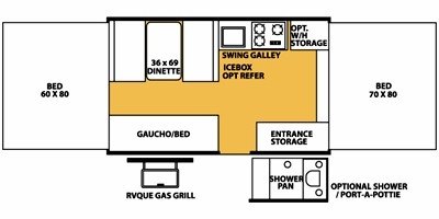 2009 Forest River Rockwood Freedom / LTD 2280 floorplan