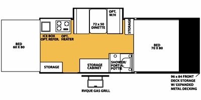 2009 Forest River Rockwood Freedom / LTD 282TXR floorplan