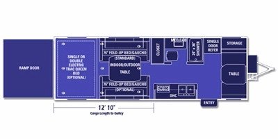 2009 Coachmen Adrenaline Blast 250 MPH-PP floorplan