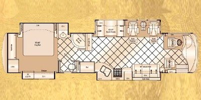 2009 Damon Motor Coach Tuscany 4072 floorplan