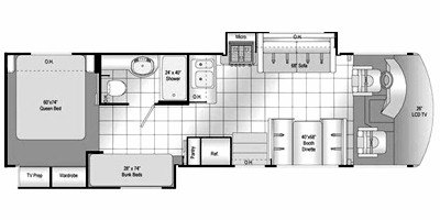 2009 Damon Motor Coach Daybreak Sport 3204 floorplan