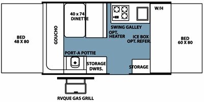 2009 Forest River Flagstaff Classic 620ST floorplan