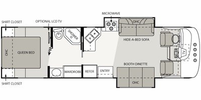 2009 Four Winds Hurricane 31D floorplan