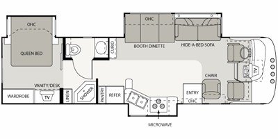 2009 Four Winds Hurricane 34N floorplan