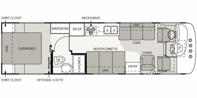 2009 Four Winds Hurricane 30Q floorplan