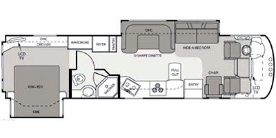 2009 Four Winds Magellan 34U floorplan