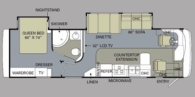 2009 Monaco Lapalma® 34SDD floorplan