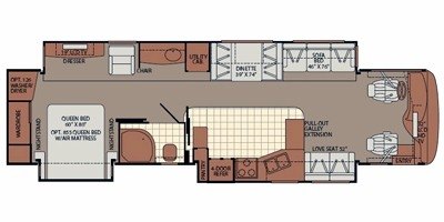 2010 Fleetwood Expedition® 38R floorplan