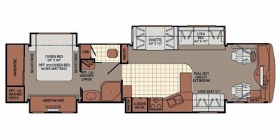 2009 Fleetwood Expedition® 38L floorplan