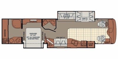 2010 Fleetwood Expedition® 38F floorplan