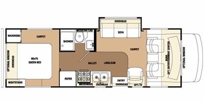 2009 Forest River Sunseeker 2600S floorplan