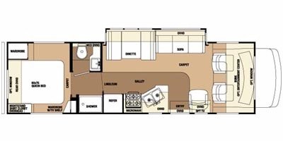 2009 Forest River Sunseeker 3100SS floorplan