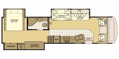 2009 Fleetwood Fiesta® LX 34B floorplan