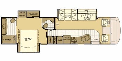 2009 Fleetwood Fiesta® LX 36T floorplan