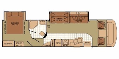 2009 Fleetwood Terra® 33L floorplan