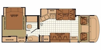 2009 Fleetwood Terra® LX 29VS floorplan