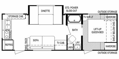 2009 Skyline Mountain View 2610 floorplan