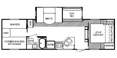 2009 Skyline Mountain View 2970 floorplan