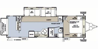 2009 Forest River Rockwood Signature Ultra Lite 8306SS floorplan