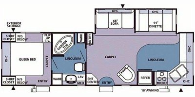 2009 Forest River Rockwood Signature Ultra Lite 8315SS floorplan