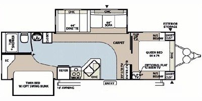 2009 Forest River Rockwood Signature Ultra Lite 8318SS floorplan