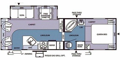 2009 Forest River Rockwood Signature Ultra Lite 8283SS floorplan