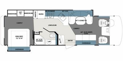 2009 Forest River Georgetown 337DS floorplan