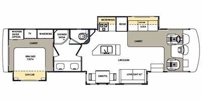 2009 Forest River Georgetown 374TS floorplan