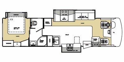 2009 Forest River Georgetown 340TS floorplan