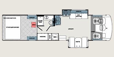 2009 Forest River Georgetown GTX 3600 floorplan