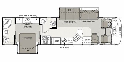 2009 Four Winds Windsport 36Z floorplan