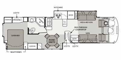 2009 Four Winds Windsport 36F floorplan