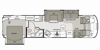 2009 Four Winds Windsport 34U floorplan