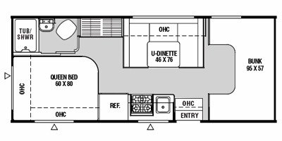 2009 Coachmen Freedom Express FX-21 QB floorplan