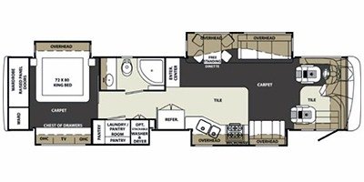 2009 Forest River Charleston 410LR floorplan