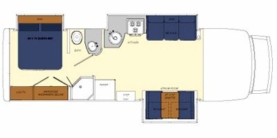 2009 Gulf Stream Conquest B Touring Cruiser GX2 5291 floorplan