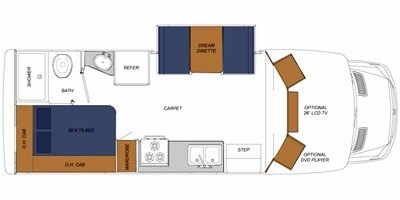 2009 Gulf Stream Yellowstone Cruiser MB 5234 floorplan