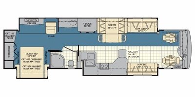 2009 Fleetwood Providence® 40T floorplan