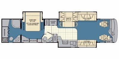 2009 Fleetwood Providence® 40E floorplan