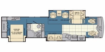 2009 Fleetwood Providence® 40X floorplan