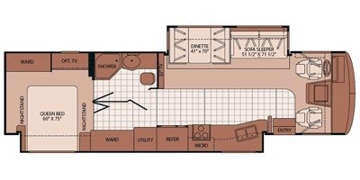 2009 Fleetwood Bounder® 35J floorplan