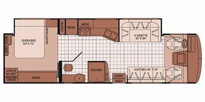 2009 Fleetwood Bounder® 33U floorplan