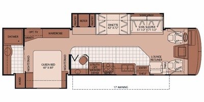 2009 Fleetwood Bounder® 35E floorplan