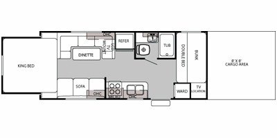 2010 Forest River Cherokee Wolf Pack 21DFWP floorplan