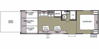 2010 Forest River Cherokee Wolf Pack 27DFWP floorplan