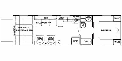 2009 Forest River Cherokee Wolf Pack 30WP floorplan